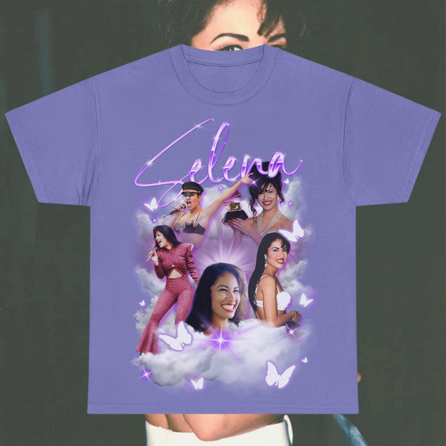Selena Quintanilla Tribute Collage T-Shirt – Iconic Tejano Queen Graphic Tee for Fans