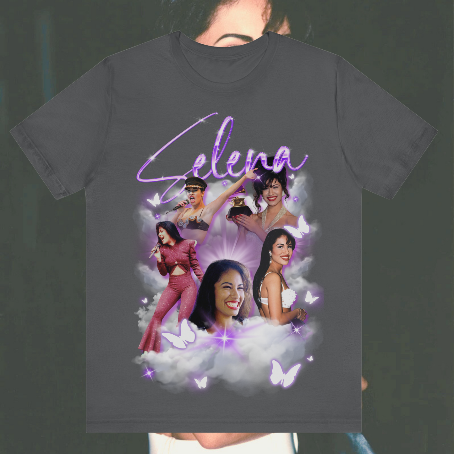Selena Quintanilla Tribute Collage T-Shirt – Iconic Tejano Queen Graphic Tee for Fans